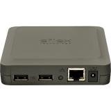 Silex USB Device Server, 2x USB 2.0, 10/100/1000 LAN, US Power Supply DS-510(US)