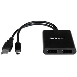 StarTech.com MSTMDP122DP Mini DisplayPort to 2x DisplayPort Multi Stream Transport Hub