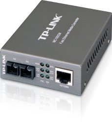 TP-LINK MC100CM Media Converter, 10/100Mbps RJ45 to 100M multi-mode SC fiber, up to 1.2miles, chassis mountable