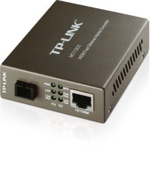 TP-LINK MC112CS WDM Media Converter 10/100Mbps RJ45 to 100M single-mode SC fiber, Tx:1310nm, Rx:1550nm,  up to 12miles