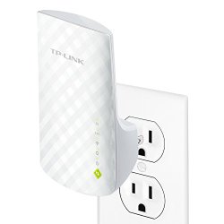 TP-LINK RE200 AC750 Universal Wireless Dual Band Range Extender, Wi-Fi Repeater, Wall Plug, Plug and Play, Ethernet Port, Smart Signal Indicator Light