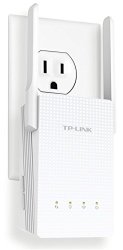 TP-LINK RE210 AC750 Universal Wireless Dual Band Range Extender, Gigabit Ethernet Port, Wi-Fi Repeater, Wall Plug, Plug and Play, High Speed Mode, Intelligent Signal Indicator