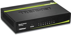 TRENDnet 8-Port Unmanaged Gigabit GREENnet Desktop Metal Housing Switch, TEG-S80g