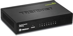 TRENDnet 8-Port Unmanaged Gigabit GREENnet Desktop Metal Housing Switch, TEG-S82g