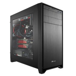Corsair Obsidian Series 350D Performance Micro ATX Computer Case with Windowed Side Panel CC-9011029-WW – Black