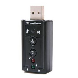 HDE 7.1 Channel USB External Sound Card Audio Adapter