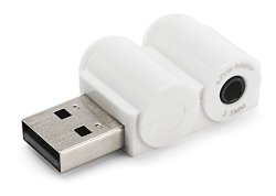 NRG Tech TRRS CTIA / AHJ/ 4 Pole USB Audio Adapter- Designed for Apple Earpods or other compatible VOIP/ Skype headsets