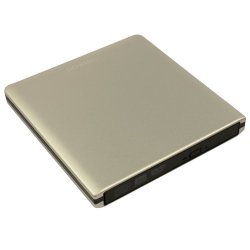 Pawtec External USB 3.0 Aluminum 8X DVD-RW Writer Optical Drive with Lightscribe (Silver)