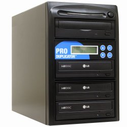 Produplicator 1 to 3 24X CD DVD Duplicator 128MB buffer (Free Burning Software) Copier Tower Replication Recorder Burner