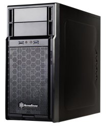Silverstone Tek Micro-ATX, Mini-ITX Mid Tower Computer Case, Black PS08B