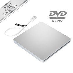 VicTsing® Ultra Slim USB External Slot DVD VCD CD RW Drive Burner Superdrive for Apple Macbook Pro Air iMAC