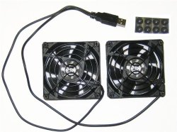Coolerguys Dual 80mm USB Cooling Fans