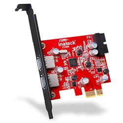 Inateck 2-Port PCI-E USB 3.0 Express Card, Mini PCI-E USB 3.0 Hub Controller Adapter with Internal USB