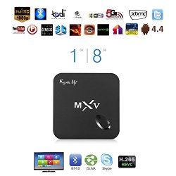 F-security MXV Amlogic Kodi 14 XBMC S805 Android 4.4 Quad Core Wifi Smart TV Box 8gb ROM