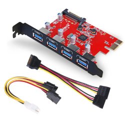 Inateck Superspeed 4 Ports PCI-E to USB 3.0 Expansion Card