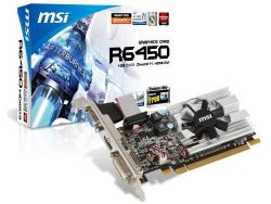 MSI ATI Radeon HD6450 1 GB DDR3 VGA/DVI/HDMI Low Profile PCI-Express Video Card R6450-MD1GD3/LP