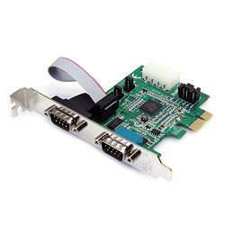 StarTech.com 2 Port Native PCI Express RS232 Serial Adapter Card with 16950 UART (PEX2S952)