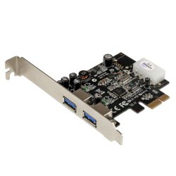 StarTech.com 2-Port PCI Express (PCIe) SuperSpeed USB 3.0 Card Adapter with UASP (PEXUSB3S25)