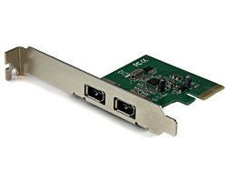 StarTech.com Dual Port 1394a PCI Express FireWire Card Adapter PEX1394A2V