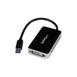 StarTech.com USB 3.0 to DVI External Video Card Multi-Monitor Graphics Adapter With Built in 1-Port USB Hub – 1920×1200 / 1080p