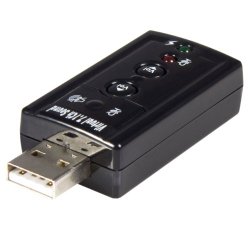 StarTech.com Virtual 7.1 USB Stereo Audio Adapter External Sound Card ICUSBAUDIO7