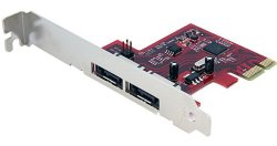 StarTech PEXESAT32 2 Port SATA 6 Gbps PCI Express eSATA Controller Card