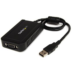 StarTech USB to VGA External Video Card Multi Monitor Adapter – 1920×1200 – USB to VGA External Graphics Card