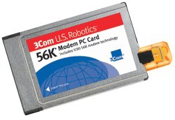 U.S. Robotics 56K Modem PC Card with X-Jack