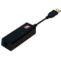 Zoom 3095 USB Mini External Modem – USB – 1 x RJ-11 Phone Line – 56 Kbps