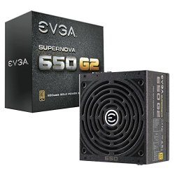EVGA SuperNOVA 650 G2 80 Plus Gold Rated, Fully Modular ATX 12V/EPS 12V ECO Mode Power Supply 220-G2-0650-Y1