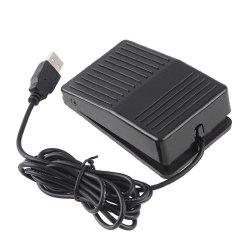 iKKEGOL USB Foot Control Action Switch Pedal Free Driver HID for Keyboard Mouse Game PC Laptop