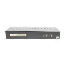 Linkskey 2-Port Dual Monitor DVI/DVI Dual-Link 2560×1600 USB KVM + 7.1 Surround/Microphone/USB with Cables (LDV-DM722AUSK)
