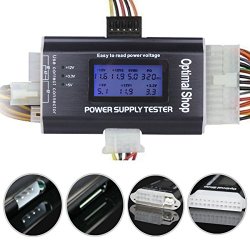 Optimal Shop 20/24 4/6/8 PIN 1.8″ LCD Computer PC Power Supply Tester For SATA,IDE,HDD,ATX,ITX,BYI Connectors