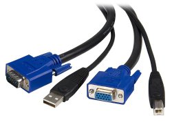 StarTech 6-Feet 2-in-1 USB KVM Cable (SVUSB2N1_6)