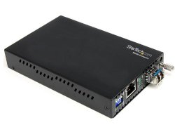 StarTech.com 1000 Mbps Gigabit Single Mode Fiber Media Converter with LC 40 km (ET1000S40LC2)