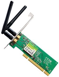 TP-LINK TL-WN851ND Wireless N300 PCI Adapter, 2.4GHz 300Mbps, Include Low-profile Bracket