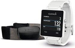 Garmin Vivoactive White Bundle (Includes Heart Rate Monitor)