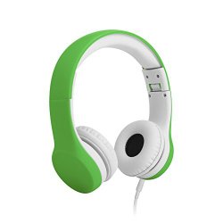 LilGadgets Connect+ Volume Limited Wired Headphones for Children (Green)