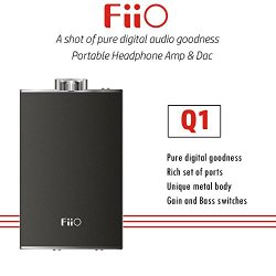FiiO Q1 Portable USB DAC and Headphone Amplifier (Black)