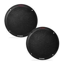 Pyle PLMR605B 6 1/2-Inch Dual Cone Marine Speakers (Black)