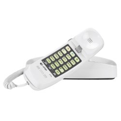 AT&T 210M Trimline Corded Phone, 1 Handset, White