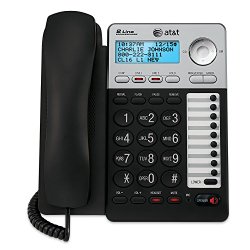 AT&T ML17929 2-Line Corded Office Phone System with Caller ID/Call Waiting and 99 Name-and-Number History, Black