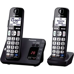 Panasonic KX-TGE232B dect_6.0 2-Handset Landline Telephone