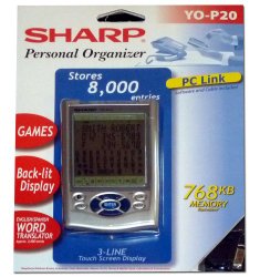 Sharp Personal Organizer Yo-p20, 768kb, Stores 8000 Entries with Pc Link