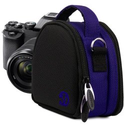 VanGoddy Compact Mini Laurel NAVY BLUE Camera Pouch Cover Bag fits Canon PowerShot G7 X, N100, N Facebook, SX600, SX260, S120, S110 HS