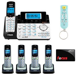 VTech DS6151 2-Line Expandable Cordless Phone with Digital Answering System and Caller ID with Extra Handset Bundle and $10 Focus Gift Card