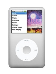 Apple iPod classic 160 GB Silver (7th Generation) NEWEST MODEL (In Plain White Box)
