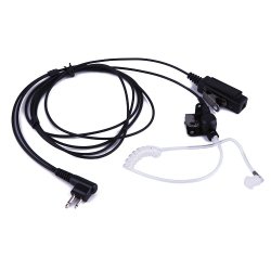 HDE Covert Acoustic Tube Earpiece 2 Pin Compatible with Motorola Radio Devices