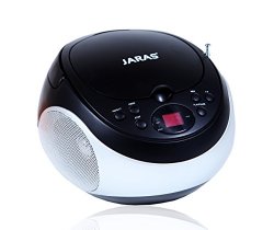 Jaras® Sport Portable Stereo CD Player with AM/FM Stereo Radio and Headphone Jack