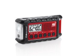 Midland ER300 Emergency Solar Hand Crank AM FM Digital NOAA Weather Radio with Cree LED Flashlight and USB Charger Output